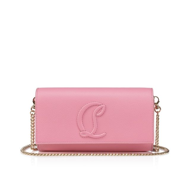 Christian Louboutin By My Side Wallet On Chain Grained Calf Leather Calipso