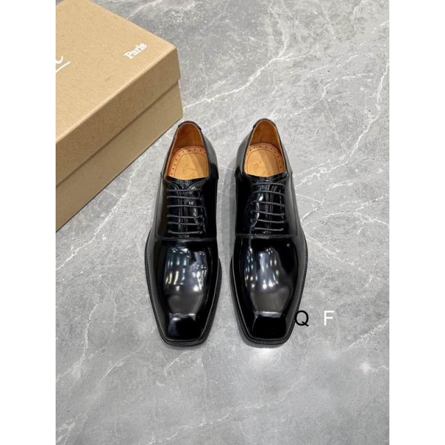 Christian Louboutin Capitano Oxford Patent Leather Black