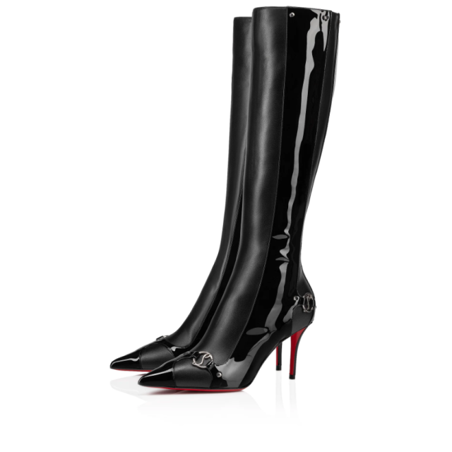 Christian Louboutin Cl In 90s Botta 80mm Leather Black