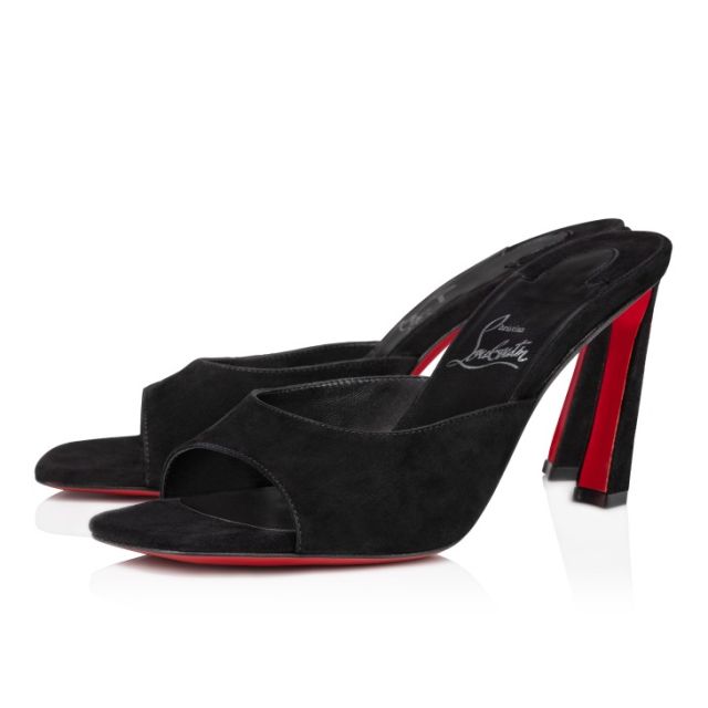 Christian Louboutin Condora Mule 85 mm Mules Veau velours Black