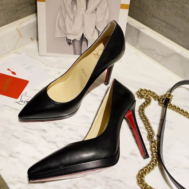 Christian Louboutin Pigalle Plato Pumps 100mm Nappa Leather Black