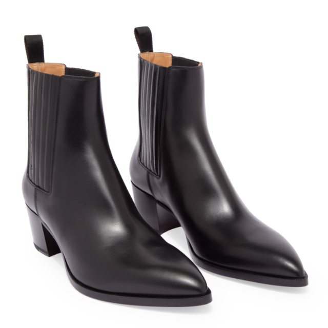 Christian Louboutin William Chelsea Leather Boots Black