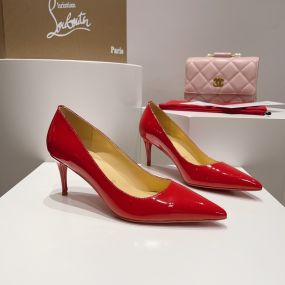 Christian Louboutin Kate 70 mm Pumps Patent Calf Leather Red