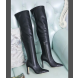 Jimmy Choo Knee Boot 85mm Calf Leather Black