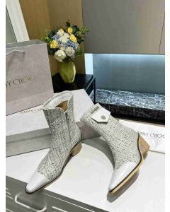 Jimmy Choo 50mm Ankle Booties Fabric