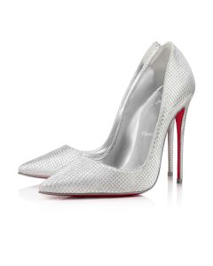 Christian Louboutin Pumps So Kate 120 mm Silver/lin Silver Fabric