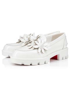 Christian Louboutin Flat  Bianco/bco Luc/lin Bco Patent Leather