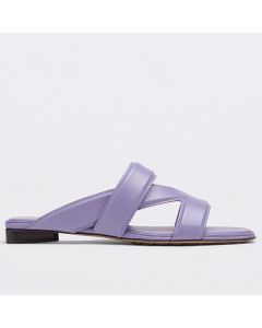 Bottega Veneta Band Slides Lavender Lambskin