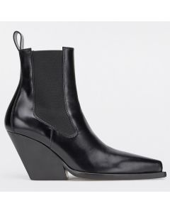 Bottega Veneta BV Lean Chelsea Boots Black Calfskin