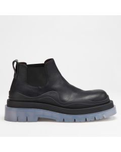 Bottega Veneta BV Tire Ankle Boots Transparent Sole