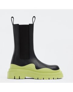 Bottega Veneta BV Tire Chelsea Boots Yellow Outsole