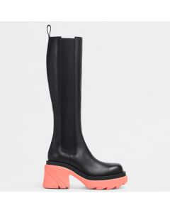 Bottega Veneta Flash Knee-high Boots Pink Outsole