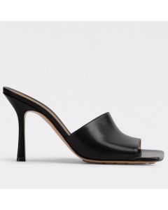 Bottega Veneta Stretch Mules 90mm Black Lambskin