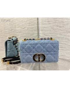 CD New Caro Bag Blue Cannage Denim