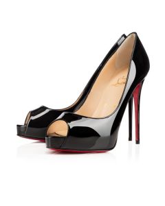 Christian Louboutin New Very Prive 120 mm Black Patent Calf