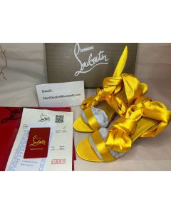 Christian Louboutin 100 mm Sol/lin Sol Crepe Satin Sandal