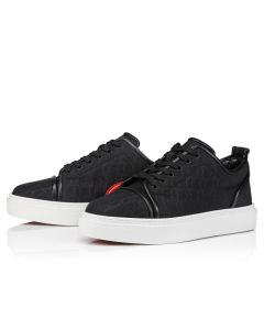 Christian Louboutin Adolon Junior Sneakers Jacquard Monogram Cl Black