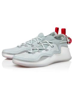 Christian Louboutin Arpoador  White/Grey Ecume Veau Velours Sneaker