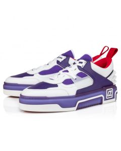 Christian Louboutin Astroloubi Sneakers Women Calf Leather And Nappa Leather White Purple