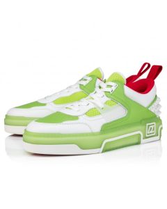 Christian Louboutin Astroloubi Sneakers Calf Leather And Nappa Leather White Green