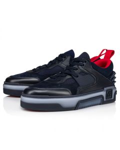 Christian Louboutin Astroloubi Sneakers Calf Leather Suede And Rubber Navy