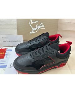 Christian Louboutin Astroloubi Sneakers Calf Leather Suede Black