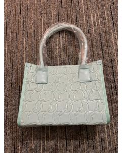 Christian Louboutin By My Side CL Monogram Tote Bag Light Green