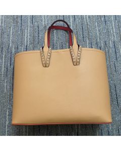 Christian Louboutin Cabata East West Tote Bag Calf Leather Brown