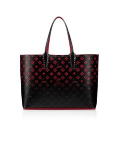 Christian Louboutin Cabata Large Tote Bag Calf Loubinthesky Spikes Black