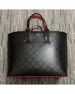 Christian Louboutin Cabata Large Tote Bag Calfskin Black