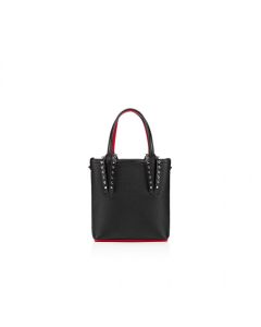 Christian Louboutin Cabata N/S Mini Tote Bag Calf Leather Black