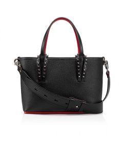 Christian Louboutin Cabata E/W Mini Tote Bag Calf Leather Black