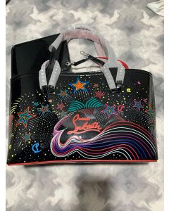 Christian Louboutin Cabata Small Starlight-print Patent Tote Bag