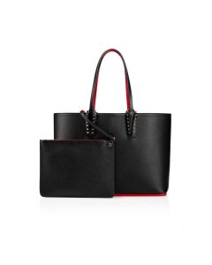 Christian Louboutin Cabata Small Tote Bag Calf Leather Black