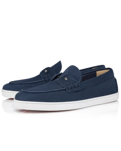 Christian Louboutin Chambeliboat Loafer Reversed Nubuck Leather Blue