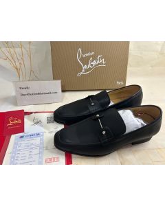 Christian Louboutin Chambelimoc Loafers Calf Leather Black