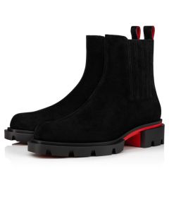 Christian Louboutin Cheney Walk Ankle Boots Suede Black