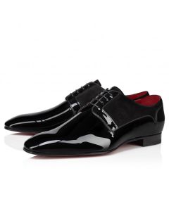 Christian Louboutin Chickito W Derbies Patent Leather Black