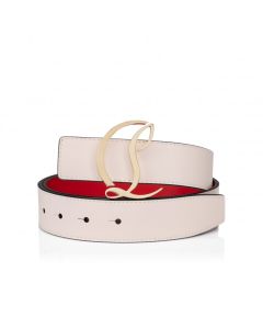 Christian Louboutin Cl Logo Belt 35mm Calf Leather Leche