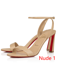 Christian Louboutin Condora Queen 85 Mm Sandals Nappa Leather Nude