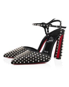 Christian Louboutin Condora Riviera Spikes 100 Mm Pumps Nappa Leather And Silver Spikes Black