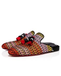 Christian Louboutin  Coolito Sun Multi/black Raffia Sandal