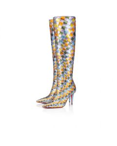 Christian Louboutin Damiboot 85mm Boots Leather Multicolor