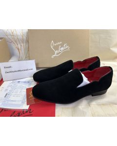 Christian Louboutin Dandy Chick Loafer Velvet Black