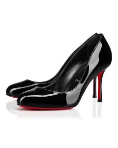 Christian Louboutin Dolly Pump 85 Mm Pumps Patent Calf Leather Ultra Black