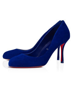 Christian Louboutin Dolly Pumps 85mm Veau Velours Galactiqueen Blue