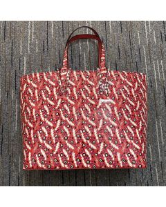 Christian Louboutin East West Cabata Tote Bag Patent Ginzana Loubi