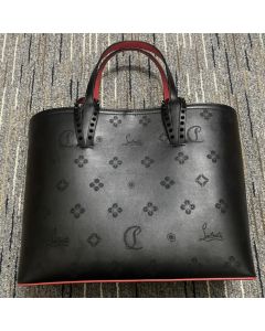 Christian Louboutin East West Cabata Tote Loubinthesky Calfskin Black