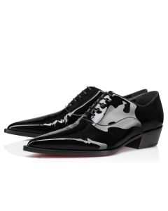 Christian Louboutin Eliviss Uomo Oxford Patent Calf Leather Black