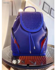 Christian Louboutin Explorafunk Spike Rubber Bottom Backpack Blue